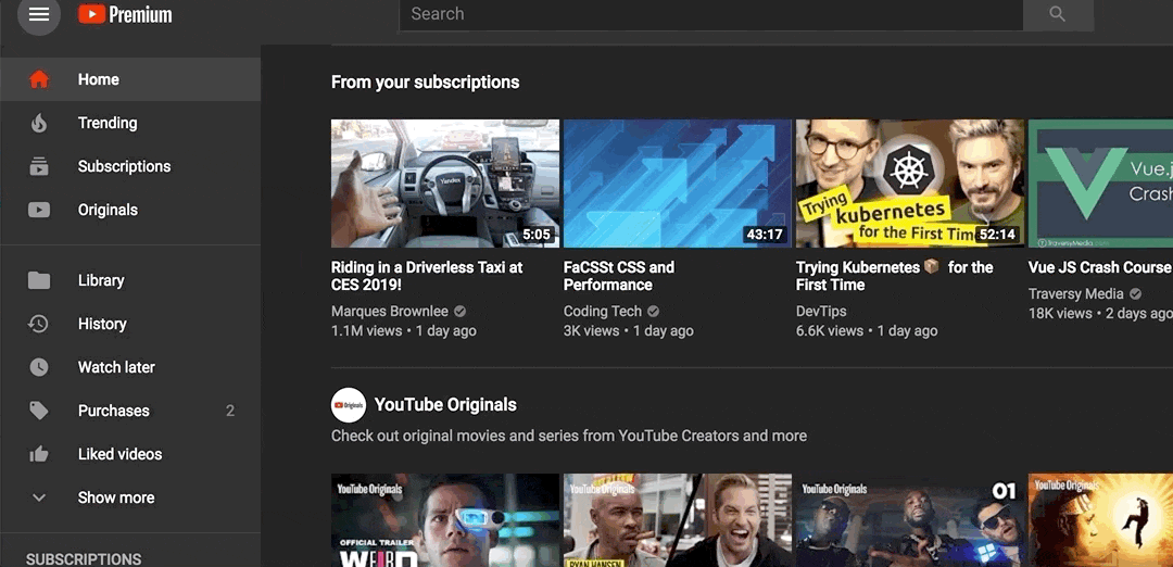YouTube Awesome Example